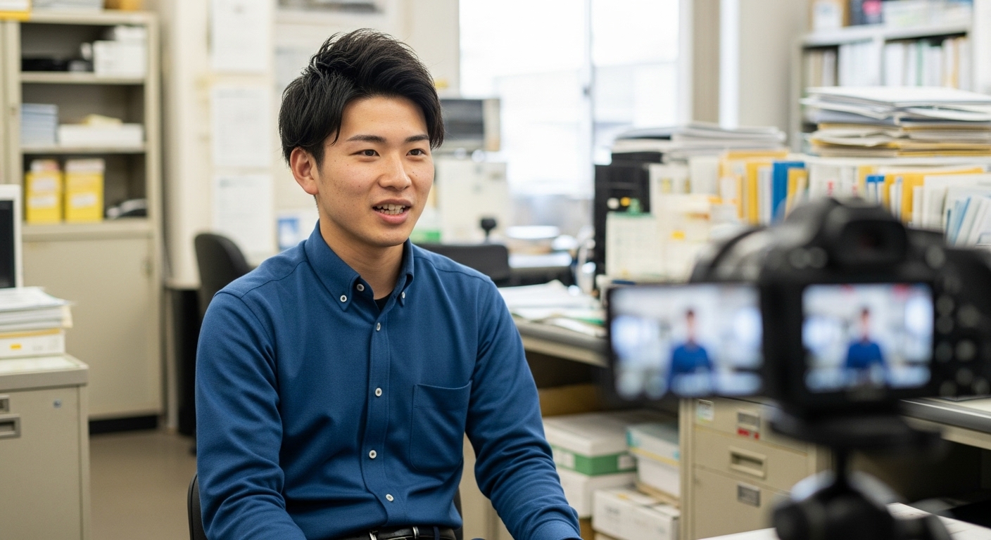 ドライバー志望者が面接対策を受けている様子